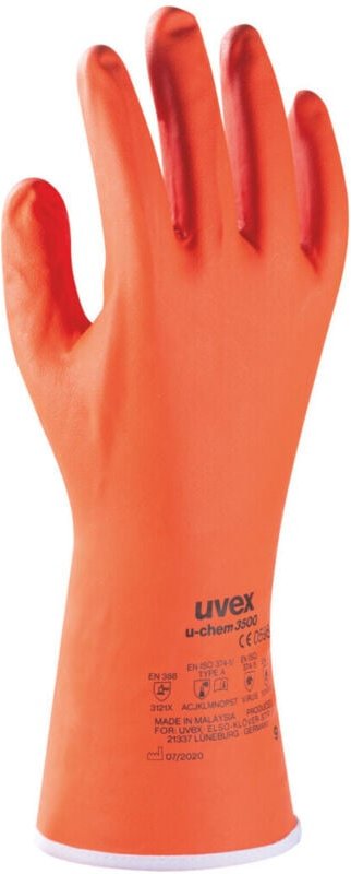 Uvex Chemikalienschutz-Handschuh-Paar uvex u-chem 3500, Handschuhgröße: 9