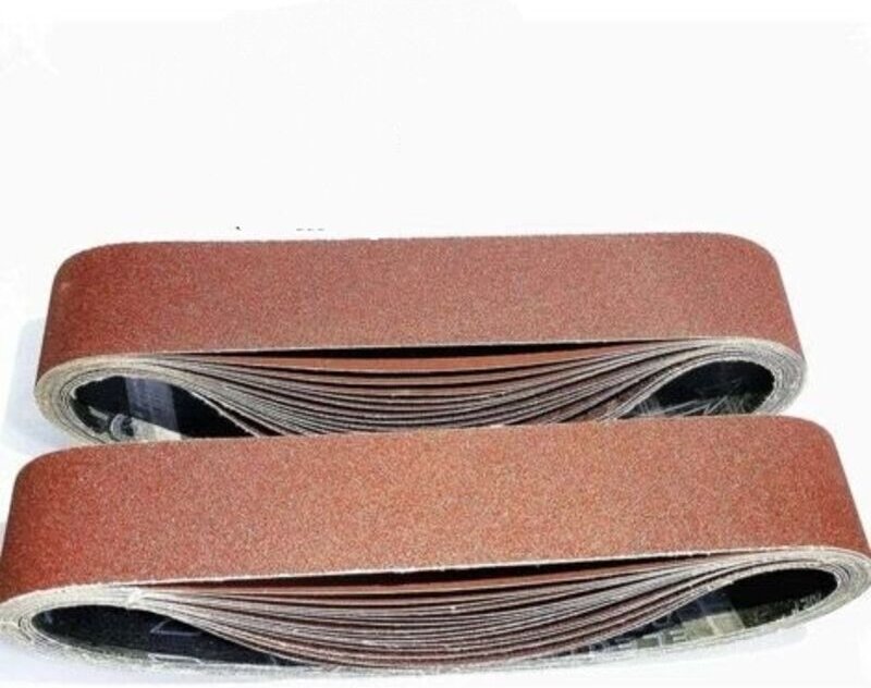 Schleifband, 50 x 686 mm, gemischte Schleifbänder (3 Körnungen 120/150/180/240/320) für Bandschleifer (15 Stück)