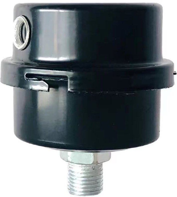 Schalldämpfer für ölfreien Kompressor, Luftfilter und Filterpatrone, Metall-Kunststoff-Gehäuse, 16-mm-Gewinde, kompaktes...
