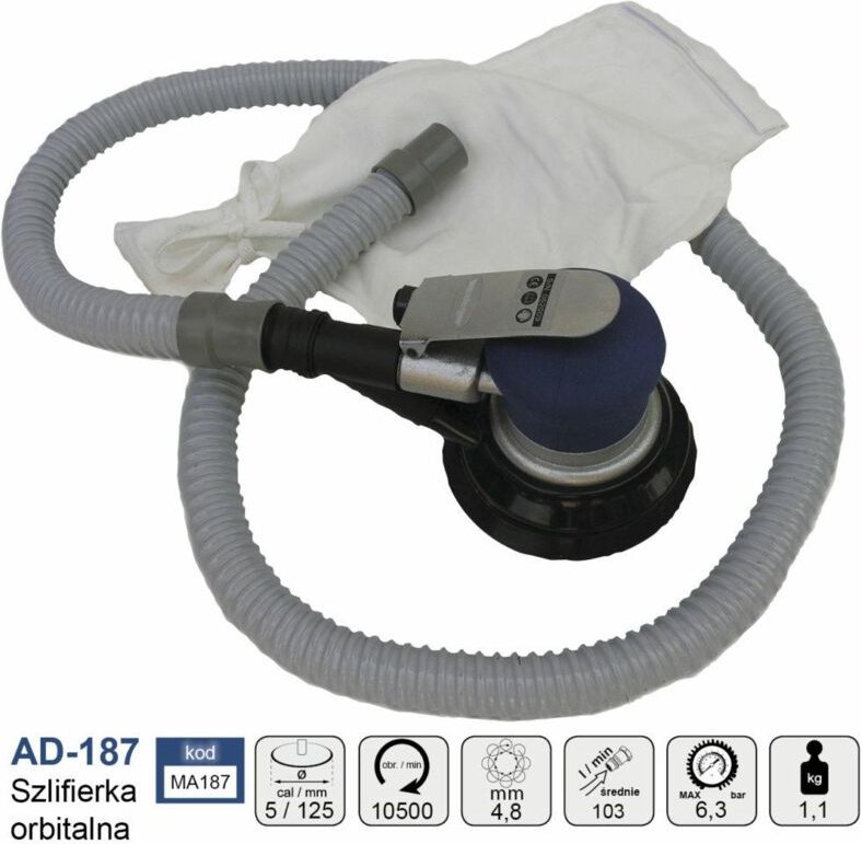 Adler szlifierka mimośrodowa pneumatyczna 125mm