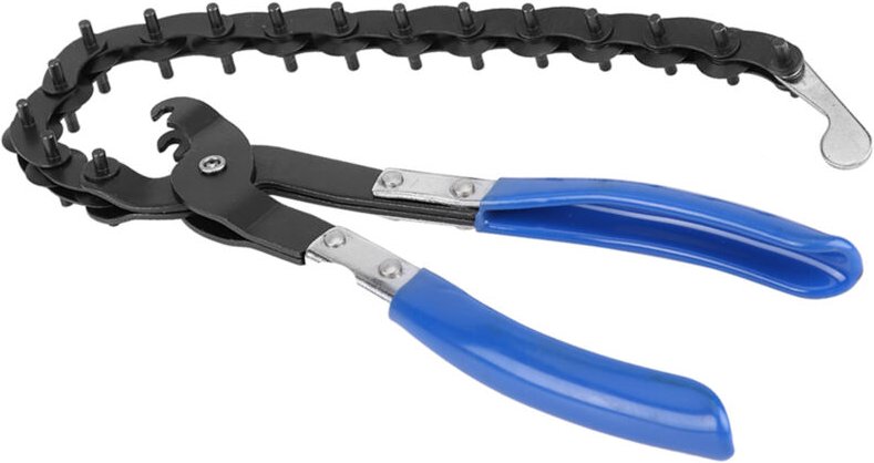 Universelles Rohrkettenwerkzeug für Auspuffrohre, Rohrdemontagewerkzeug mit Montagekette für einfache und präzise Justie...