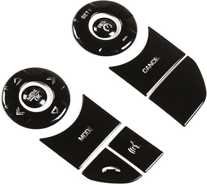 Auto Lenkung Rad Knopf Abdeckung HüLle Trim Ordnungs Patch für 5 2017-2019(B)