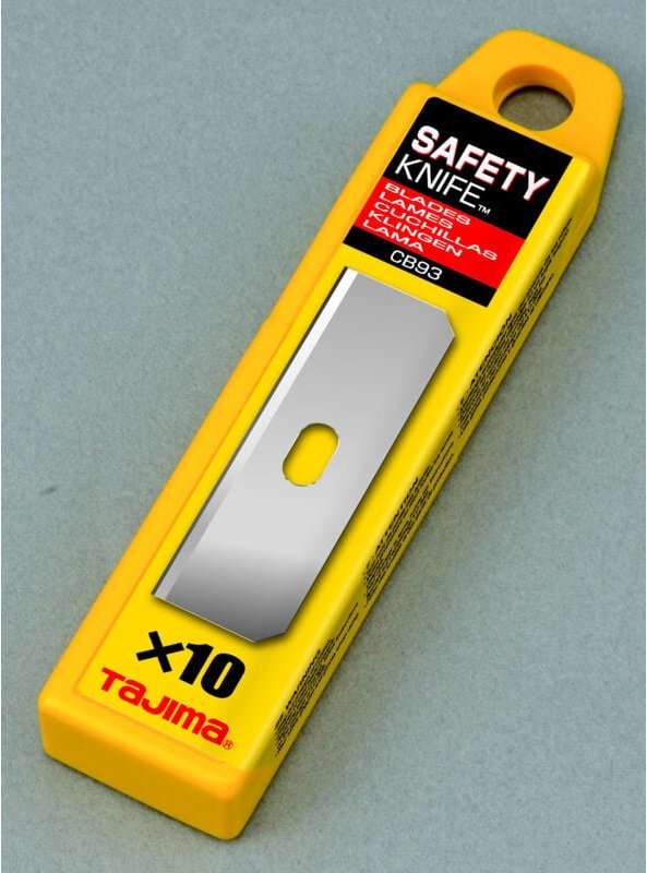 Tajima - Ersatzklinge CB93H für Sicherheitsmesser LC959 56 mm x 18 mm 10 Stück
