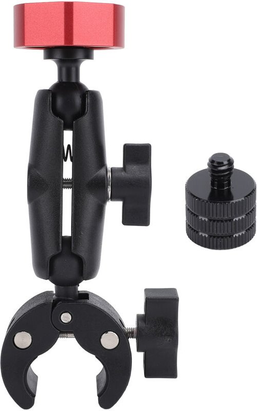 UPALDHOU Wohnmobil-Monumentleiter, verstellbare Klemm-Anhängerhalterung mit Doppelkugelkopf für Mini-Flachsatelliten-Woh...