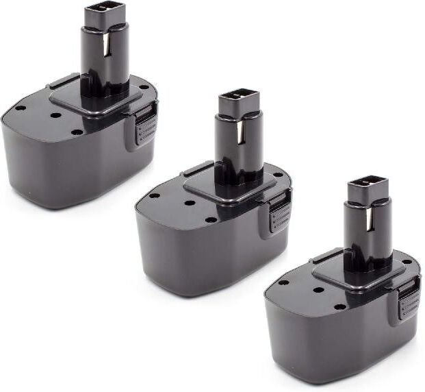 vhbw 3x Akku kompatibel mit Dewalt DC735KA, DC735KB, DC757KA, DC757KB, DC830KB, DC835KB, DC930KA Elektrowerkzeug (1500 m...