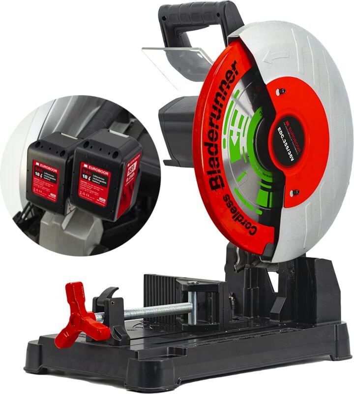 EDC.355/36V Trockenschnitt-Säge - Tragbare Metallsäge mit hocheffizientem bürstenlosem Motor, kompatibel mit Makita lxt ...