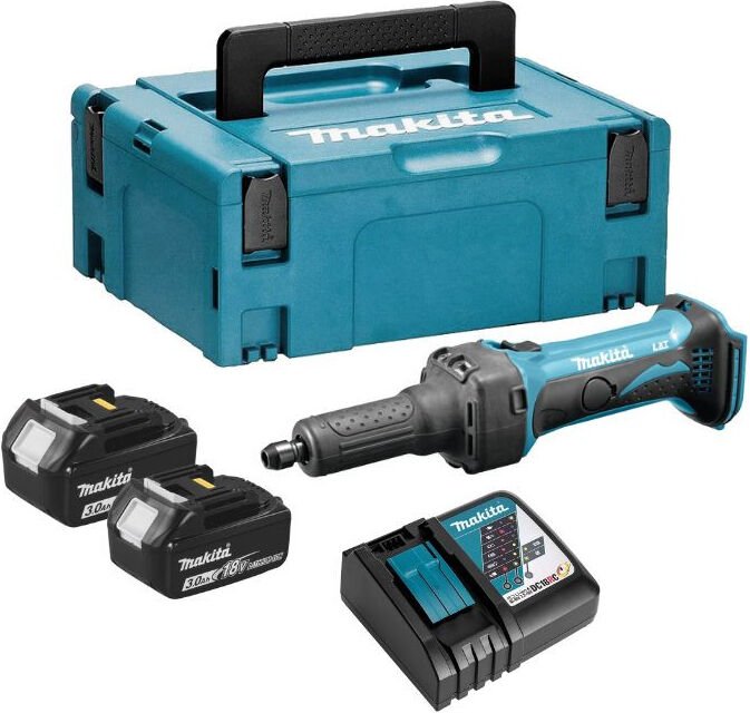 Akku-Geradschleifer lxt 18V Li-Ion (2x 3,0Ah) mit makpac Makita DGD800RFJ