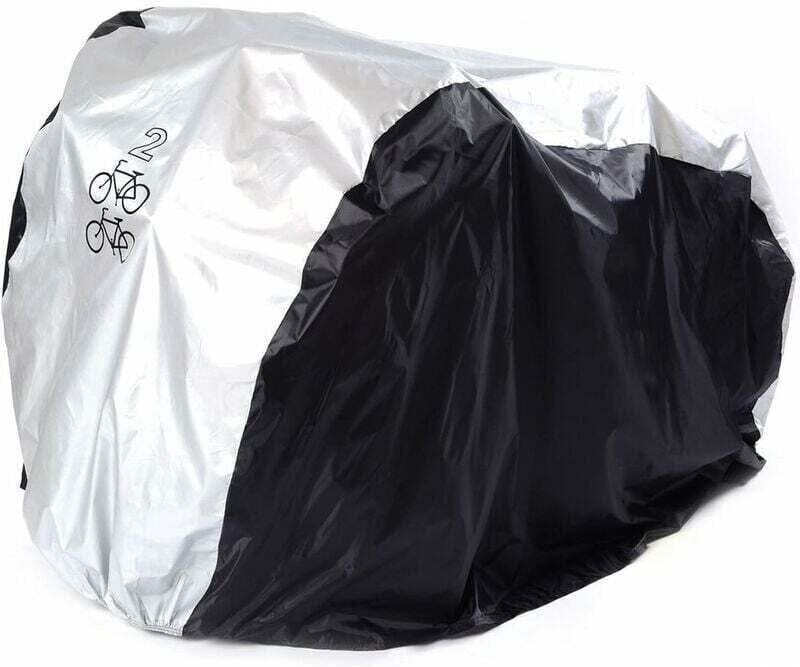 Outdoor-Fahrradabdeckung für 2 Fahrräder, aus wasserdichtem Polyester, staub-, regen-, sonnen- und schneebeständig, für ...