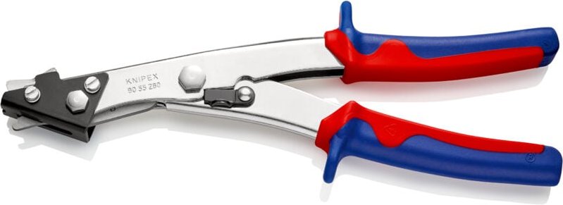 Blechknabber Geeignet für Eisenblech, Kupferblech, Aluminium, Kunststoff 90 55 280 - Knipex