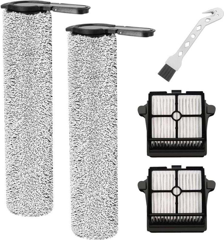 Bürstenwalze und Filter für Tineco Floor One S7 Dampfreiniger – Ersatzteile, 2 Bürstenwalzen + 2 Filter + 1 Reinigungsbü...