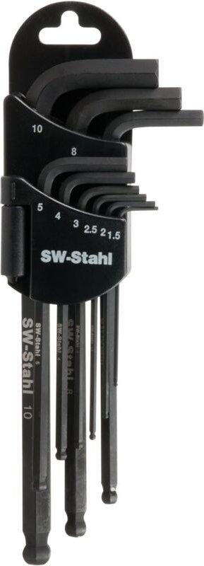 Sw Stahl - SW-Stahl 04205SB Kugelinbussatz 9 tlg. teilmagnetisch, im Halter, 1,5-10 mm