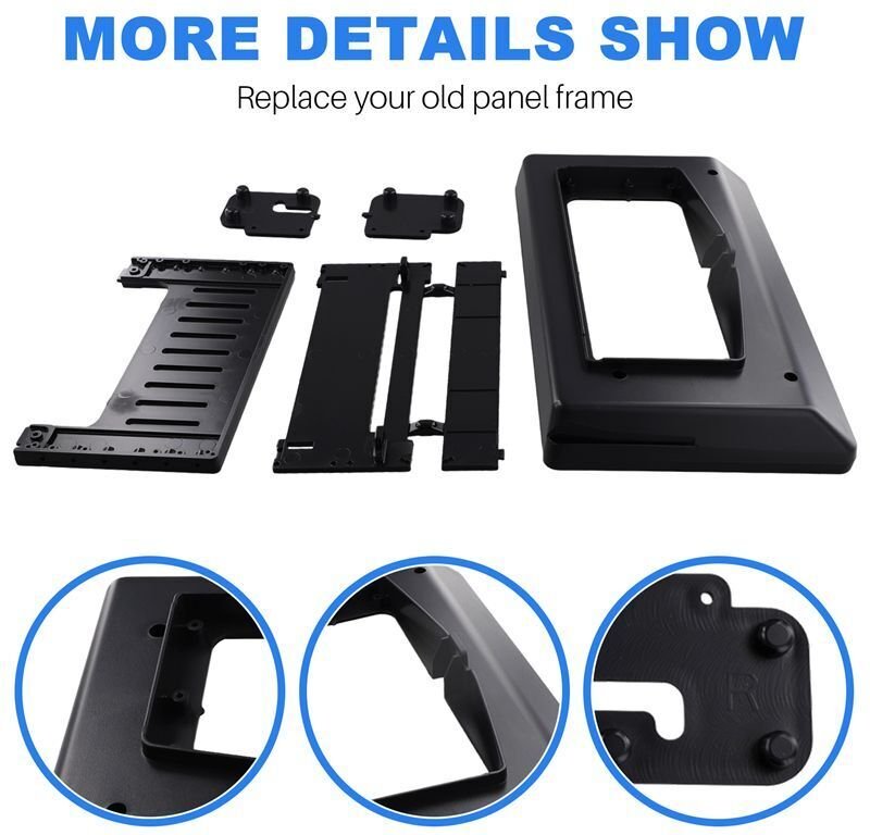 10,1 Zoll Autoradio-Blende für Yaris 2022, Audio-Dash-Kit, Installation der GPS-Konsolenblende, Adapterplatte LHD