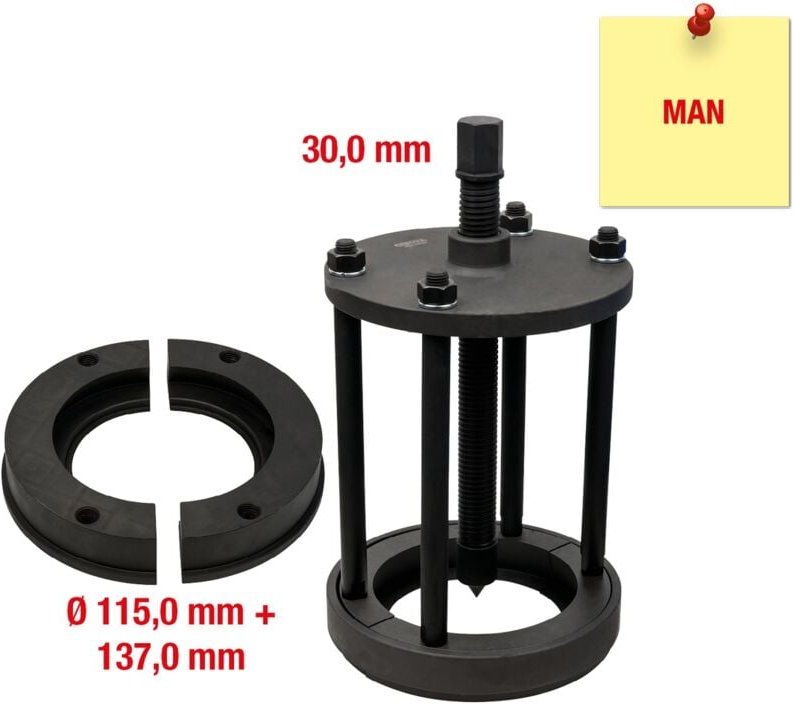 KS Tools Differential-Kegelrollenlager-Abzieher für MAN, 12-tlg - 460.0620