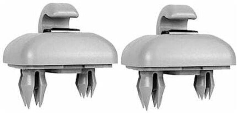 Packung mit Auto-Sonnenblendenhaken, Sonnenblendenhaken für Audi A1 A3 A4 A5 Q3 Q5 (8E0 857 562) A7 B6 B7 B8 S4 S5, Grau