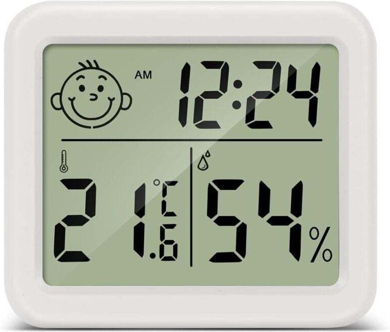 KZQ - LCD-Heimthermometer-Hygrometer, digitales Temperatur- und Feuchtigkeitsmessgerät für den Innenbereich, für Wohnzim...