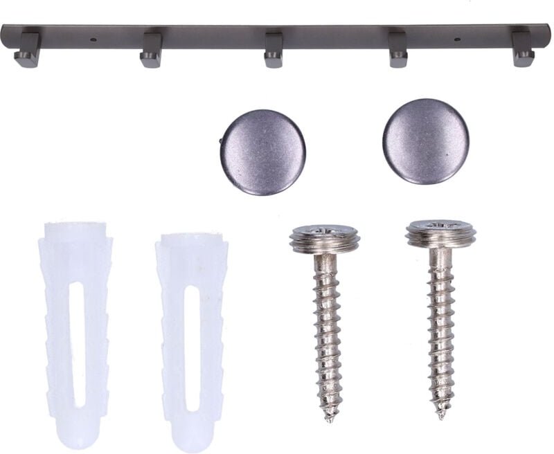 45 cm lange, wandmontierte Garderoben- und Handtuchhaken aus Aluminiumlegierung für Küche, Bad, Schlafzimmer und Kleider...