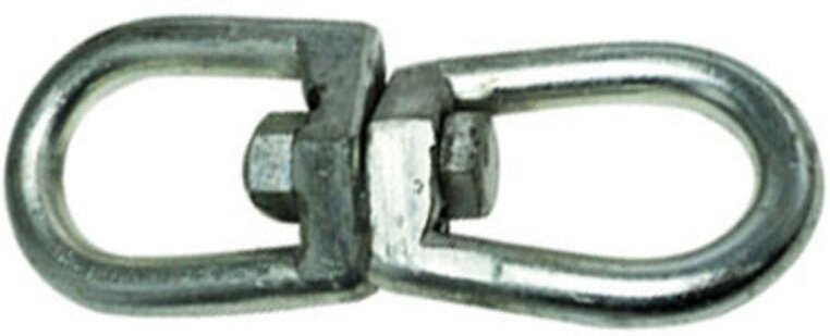 Schachtel mit 10 doppelt verzinkten Wirbelschäkeln. 8 mm