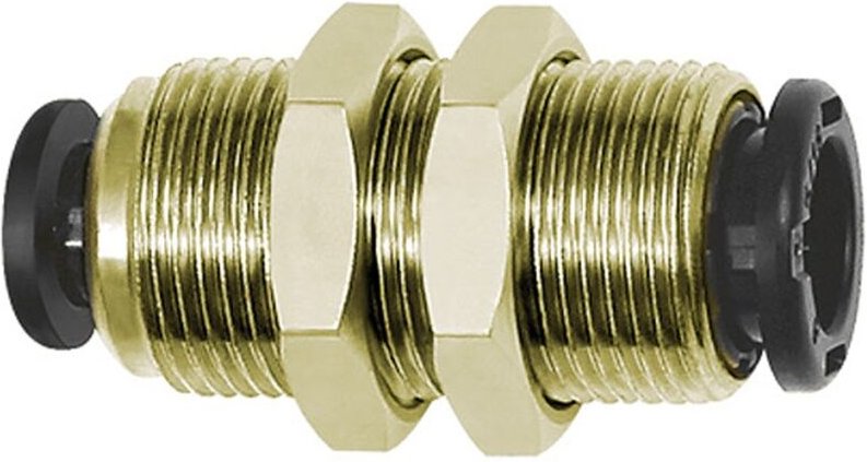 Riegler - Gerade Schott-Steckverbindung red. »click-clock« M20x1,0 Ø10/12mm