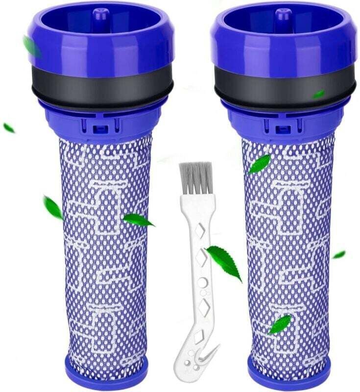 Lot de 2 Filtres Pré-Moteur Lavables pour Aspirateur avec Outil de Nettoyage DC37 DC33C DC39