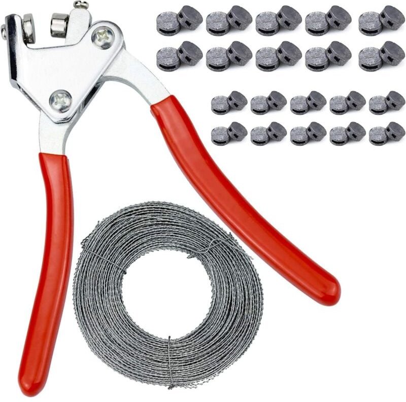 Vtizikl Kit de Blocage, Joins et Fils de Scellage pour Boîte de Donation, Pinces d'étanchéité, Plomb Seal, (1x Pinces à ...