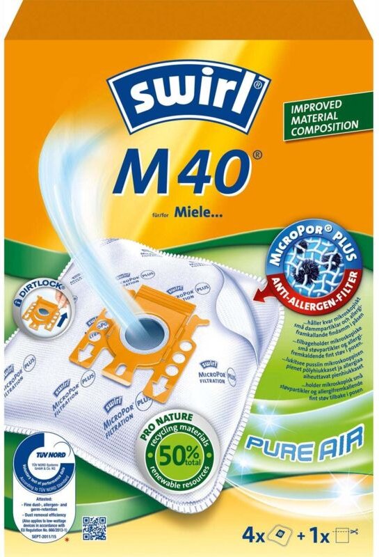 Staubsaugerbeutel m40 hinweis 3x4stk 3stk dfp