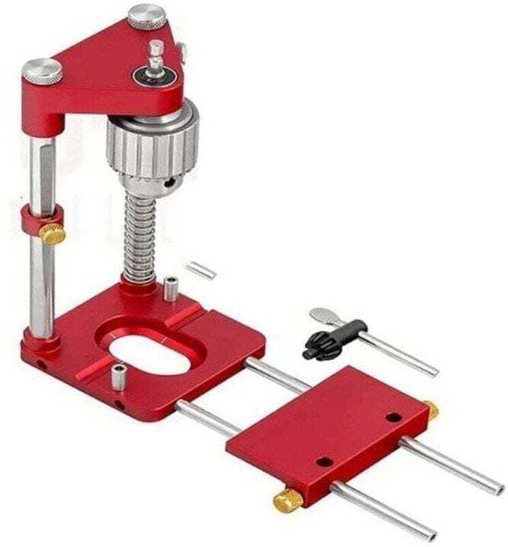 Bohrpositionierer, tragbare Bohrschablone, präziser Bohrpositionierer, Holzbearbeitungswerkzeug aus Stahl für Schreiner,...