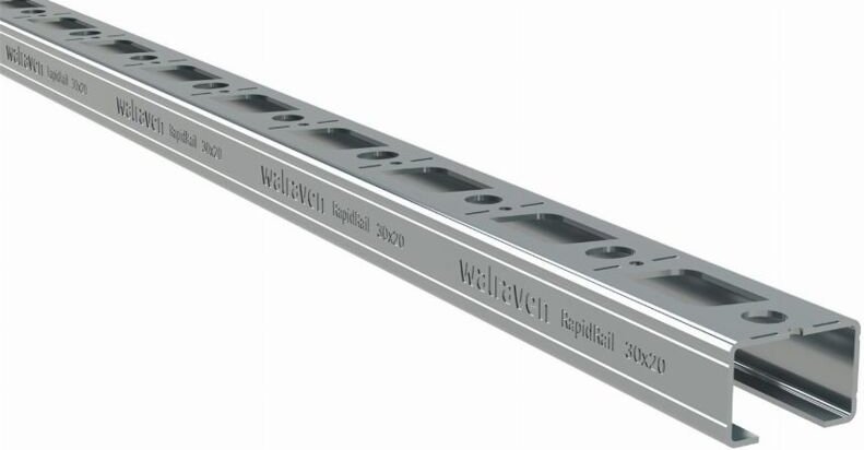 RapidRail Montageschiene - 30 x 20 mm 2 Meter gs Walraven 650530202