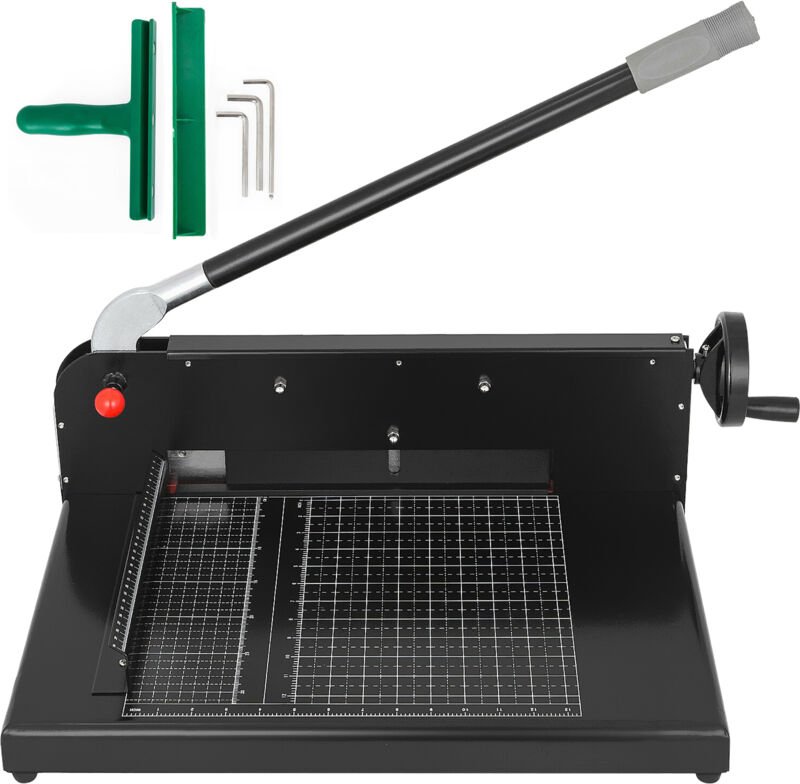 Mophorn - A4-Papierschneidemaschine, 30,5 cm Breite, robuster manueller Papierschneider mit Klemme und sicherer Verriege...