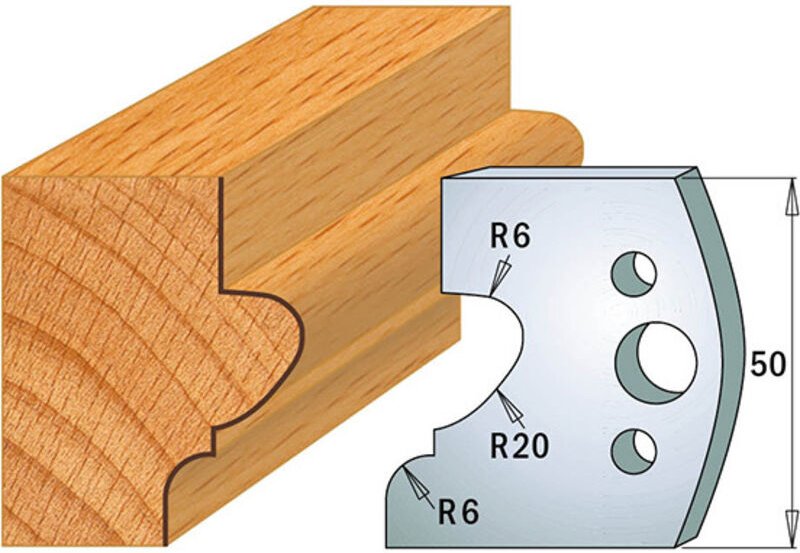690.505 Paar Messer Kss 50x4mm