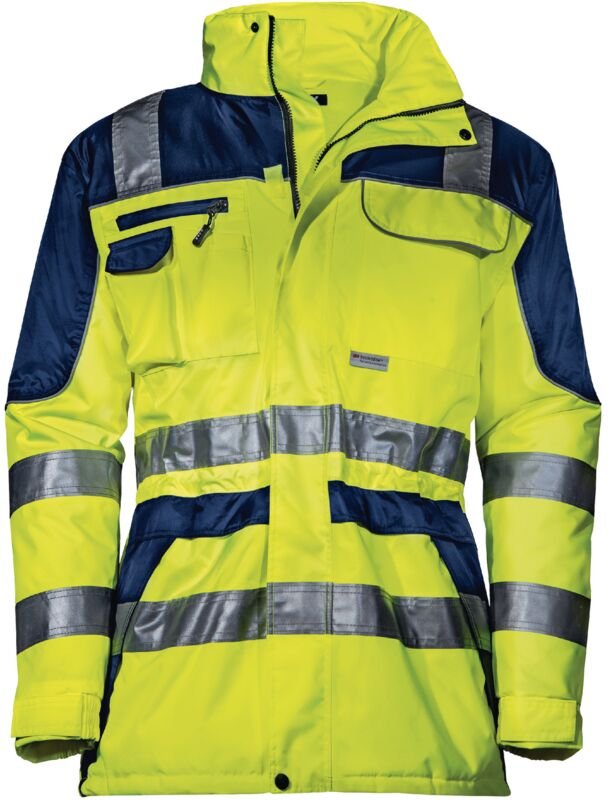Uvex Construction Protection Flash Herren-Arbeitsjacke - Warngelbe Männer-Sicherheitsjacke - Sehr gute Thermoisolierung:...