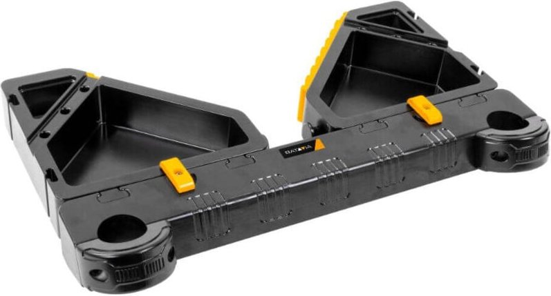 Abstandshalter und Werkzeugablage für Teleskopleitern