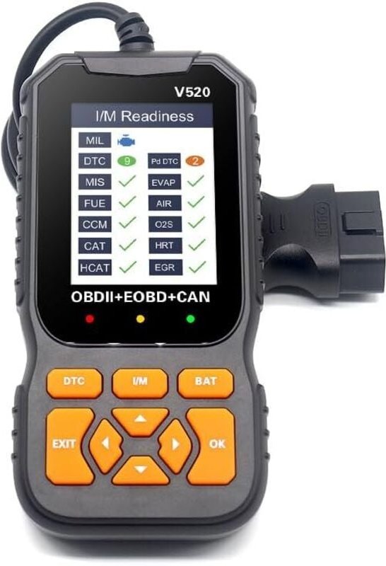 OBD2 V520 Kfz-Diagnosegerät – Fehlercode-Löschung – Motordiagnose – Cloud-Druck – 10 Sprachen werden unterstützt – Kompa...