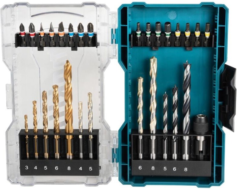 Box mit 29 Bohrern und Bits von Makita E-07054