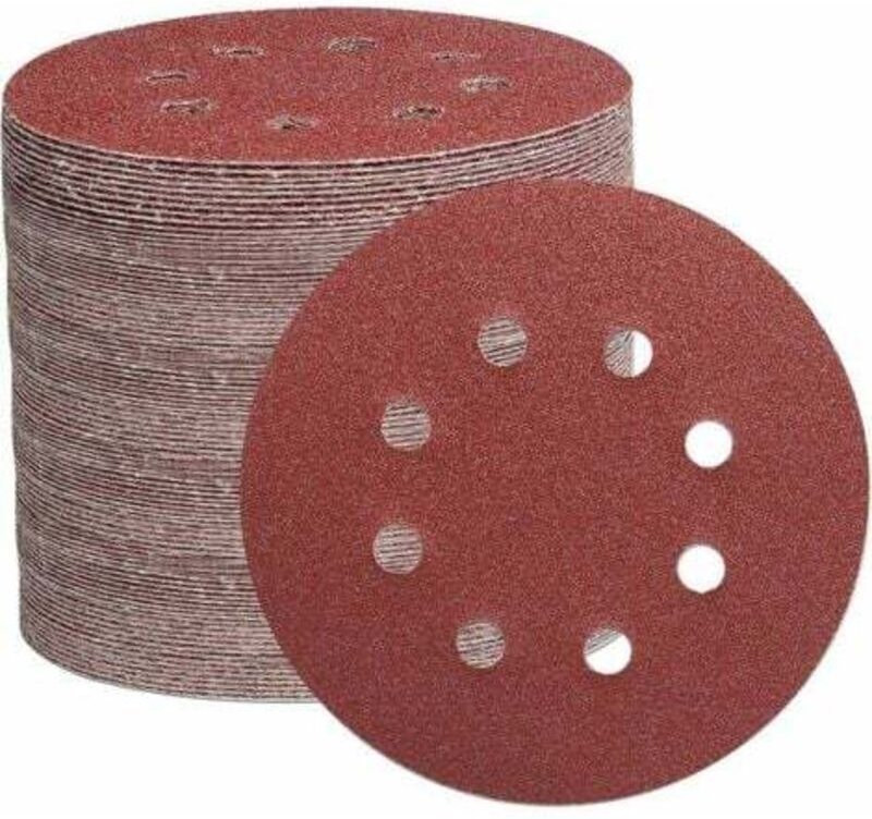 105 Stück Schleifscheiben, Schleifpapier 125mm für Exzenterschleifer, (Körnung 40/60/100/150/240/320/600)