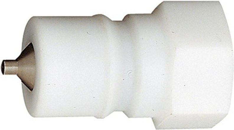 Verschlussnippel beidseitig absperrend, pom, g 1/4 ig, nw 6 - Riegler