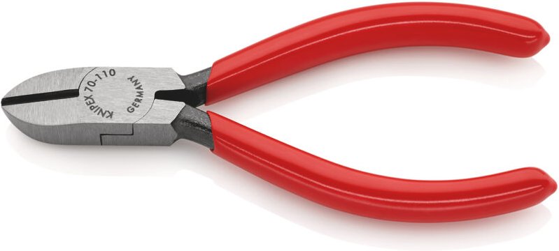 Seitenschneider L.110mm Kopf pol.Ku.-Überzug Knipex