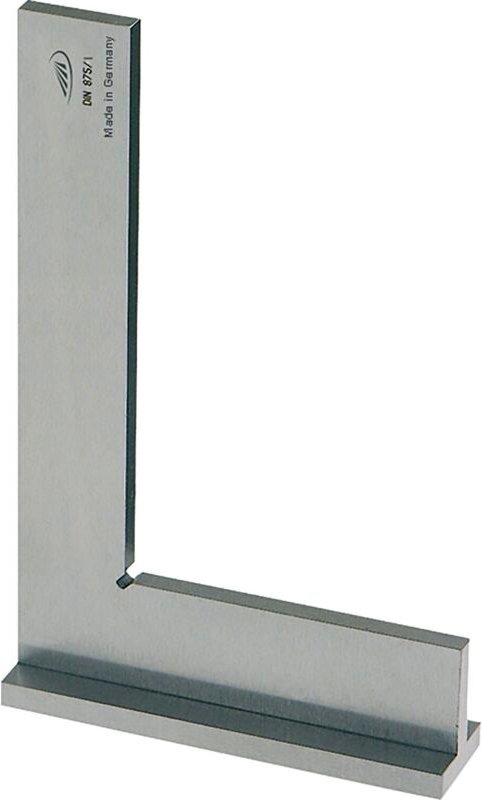 Rb Messwerkzeug - Präzisions Stahlwinkel DIN875-1 mit Anschlag Schenkellänge 200 x 130 mm