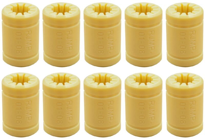 10 LM8UU 3D Drucker Vollpolymerlager 8 Mm Wellen für Mendel Teile