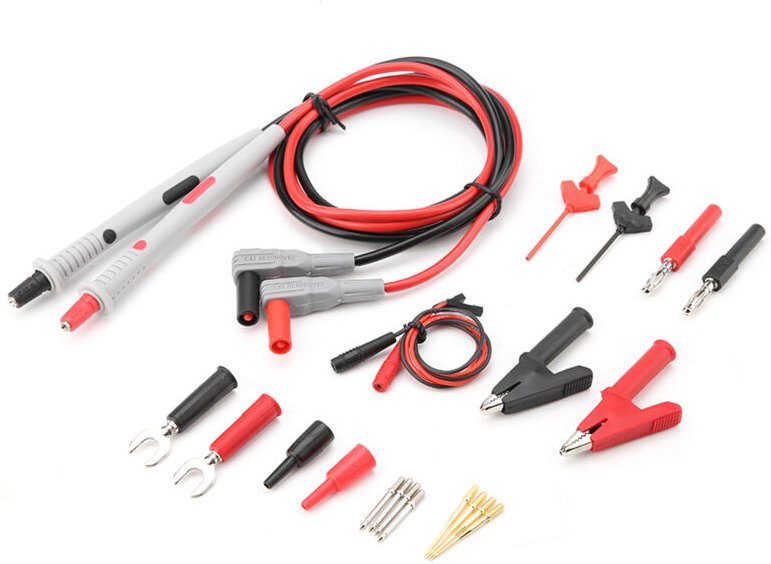 P1503D Multifunktions-Messleitungssatz mit Krokodilklemmen und austauschbaren Messspitzen