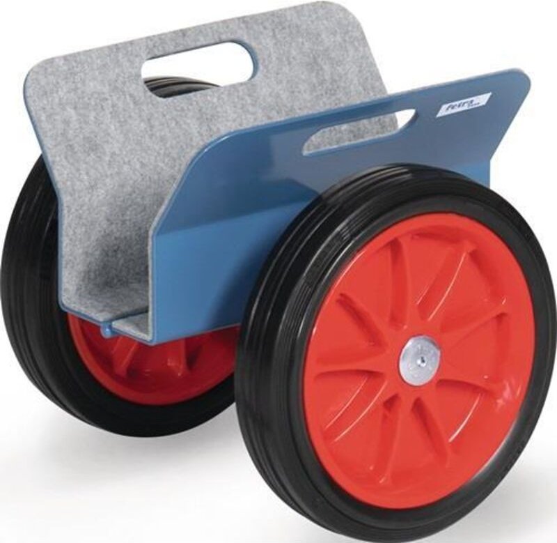 Fetra Plattenroller mit Klemmbacken, Vollgummi-Bereifung, 30-95 mm Klemmbreite