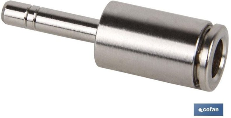 Reduzierte glatte gerade Rohr-Zapfen-Verbindung aus Nickel-Messing. M-6-8