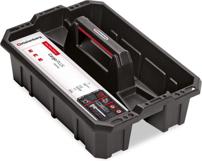 Werkzeugtrage Werkzeugbox Träger Koffer Tragekasten leer Cargo Plus, Version: KCA40S, 395 x 295 x 190 - Kistenberg