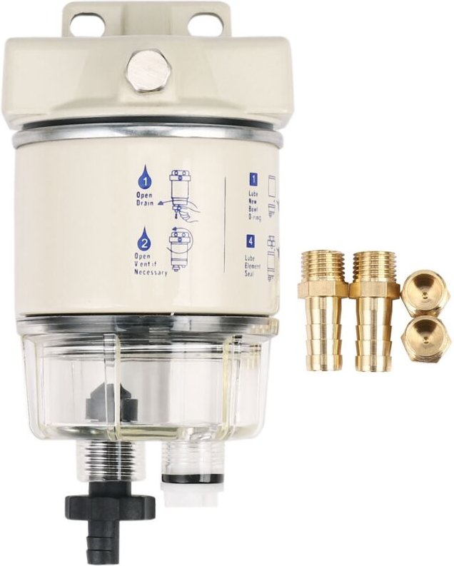 R12T Marine Kraftstofffilter Wasserabscheider - Motor für Racor 140R 120AT S3240 npt ZG1/4-19 Auto Combo