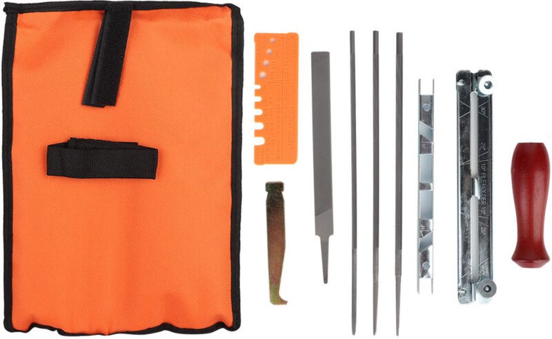 Eosnow Kettensägen -Spitzerdatei -Kit, Werkzeugsatz Holzhandle, Flachdatei für Feldschärfen, 10pcs für Kettensägenklinge...