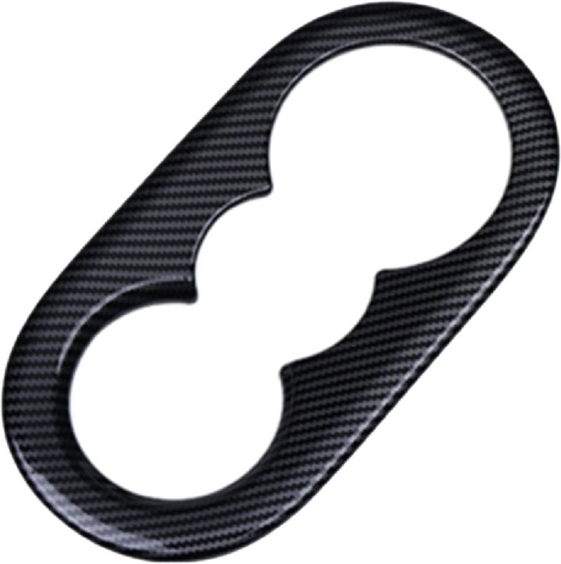 Tlily - Auto Carbon Fiber Hinten Sitz Wasser Tasse Halter Trim Aufkleber für Porsche Cayenne 2018-2019