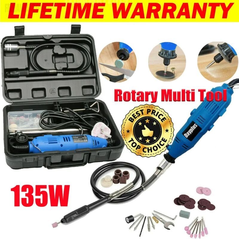 Day Plus - Multifunktionswerkzeug Schleifgerät Schleifmaschine 80tlg.Zubehör für Dremel