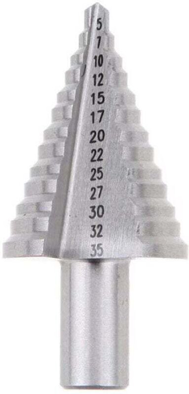 Metall-Stufenbohrer 5 mm–35 mm, titanbeschichteter konischer Dreieckbohrer, zum Bohren mit Schraubendreher in Stahl, Mes...