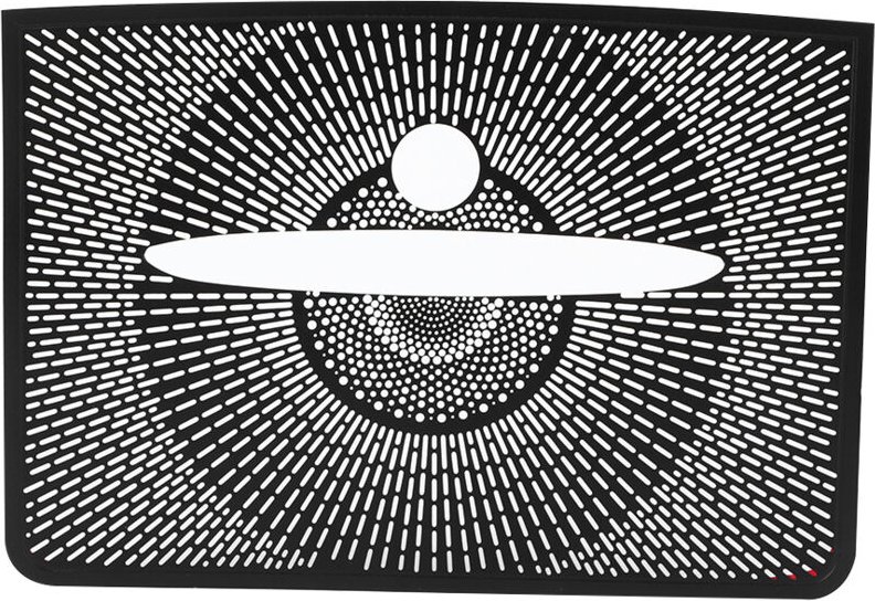 Eosnow Armaturenbrett-Lautsprecherabdeckung aus Aluminiumlegierung, schwarz, passend für Mercedes Benz GLK 2013–2015