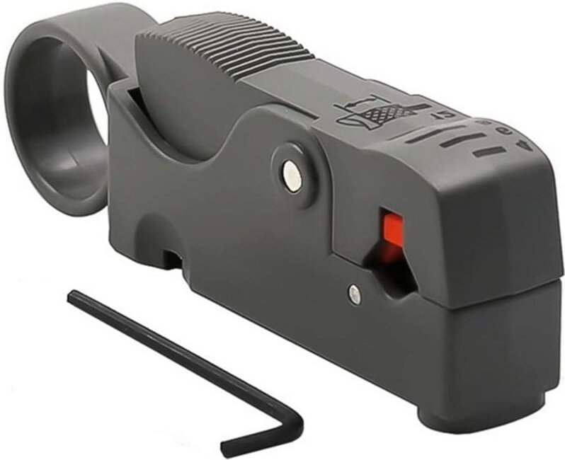 Lntyq - 1 Pc Outil de dénudage de câble Coaxial rotatif Outil de dénudage de câble Coaxial pour RG6, RG59/62 et RG58