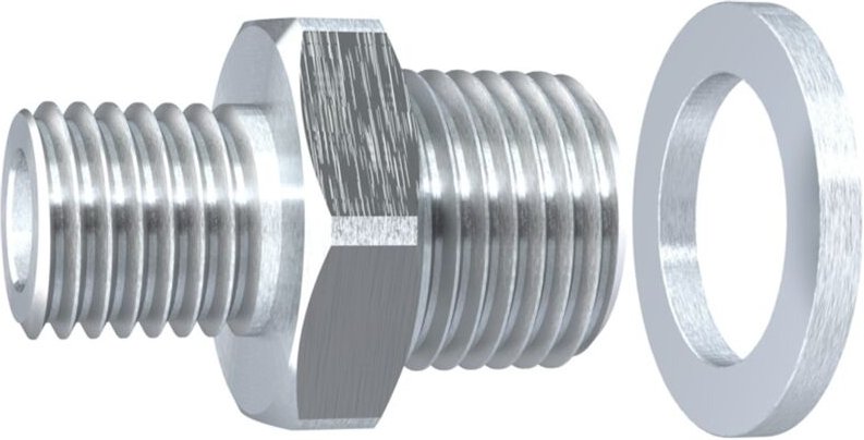 Riegler Anschlussnippel für Flachsauger, rund »PFG«, G 1/4 AG, Ø 60-80 mm